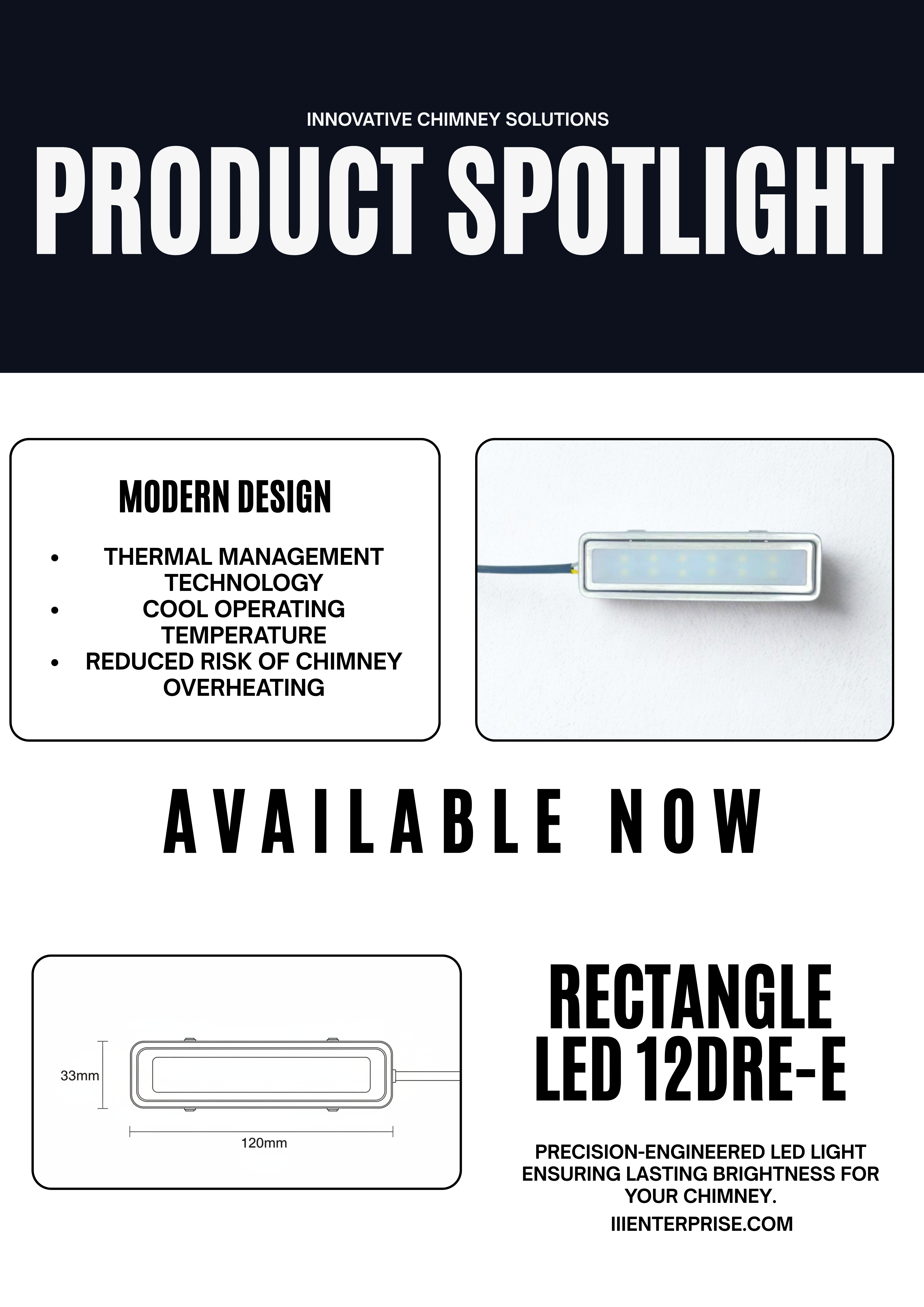 12DRE-E LED Kitchen Chimney Light