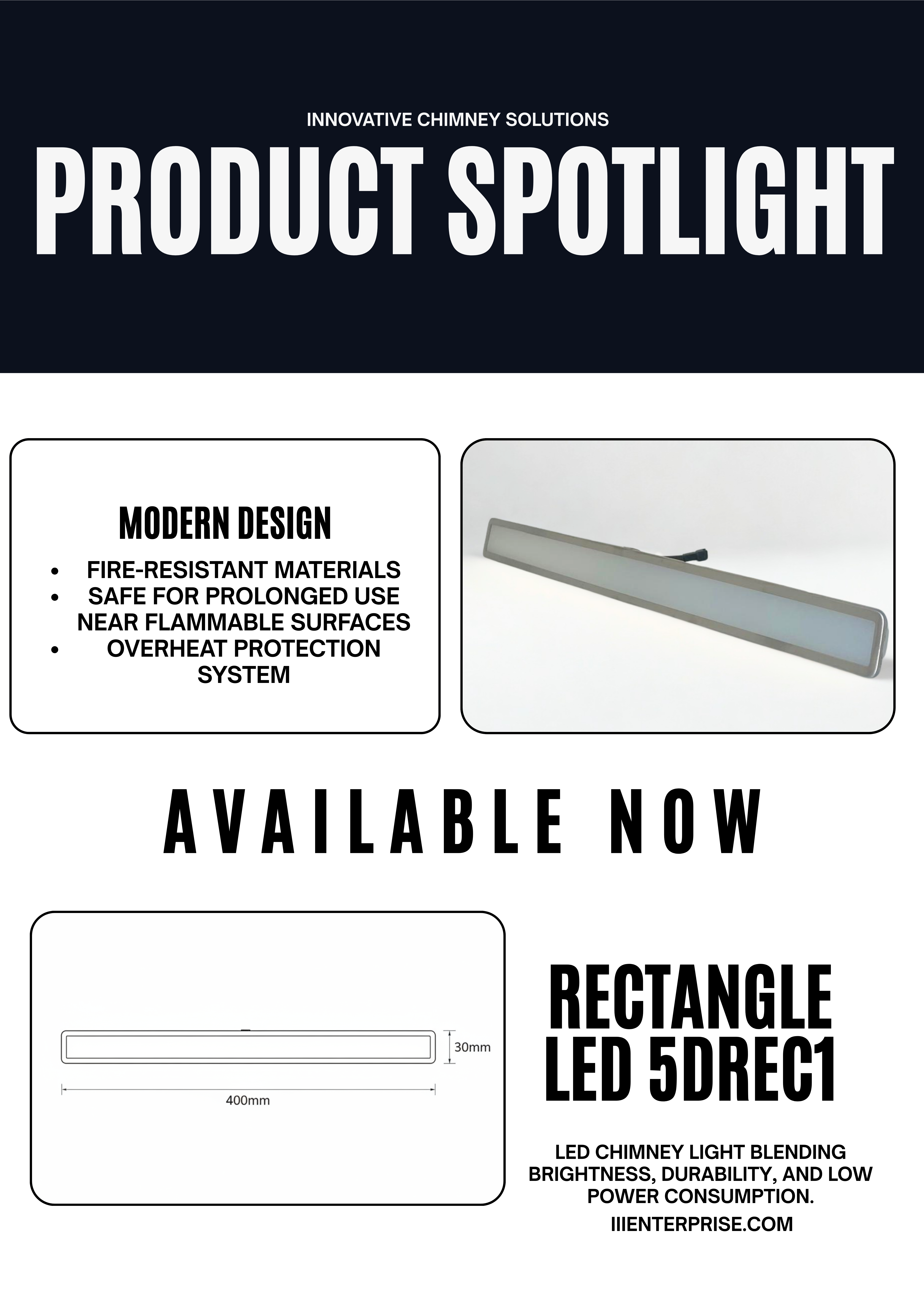 5DREC1 LED Range Hood Light for Kitchen Chimney - Energy Efficient LED Lighting Solution