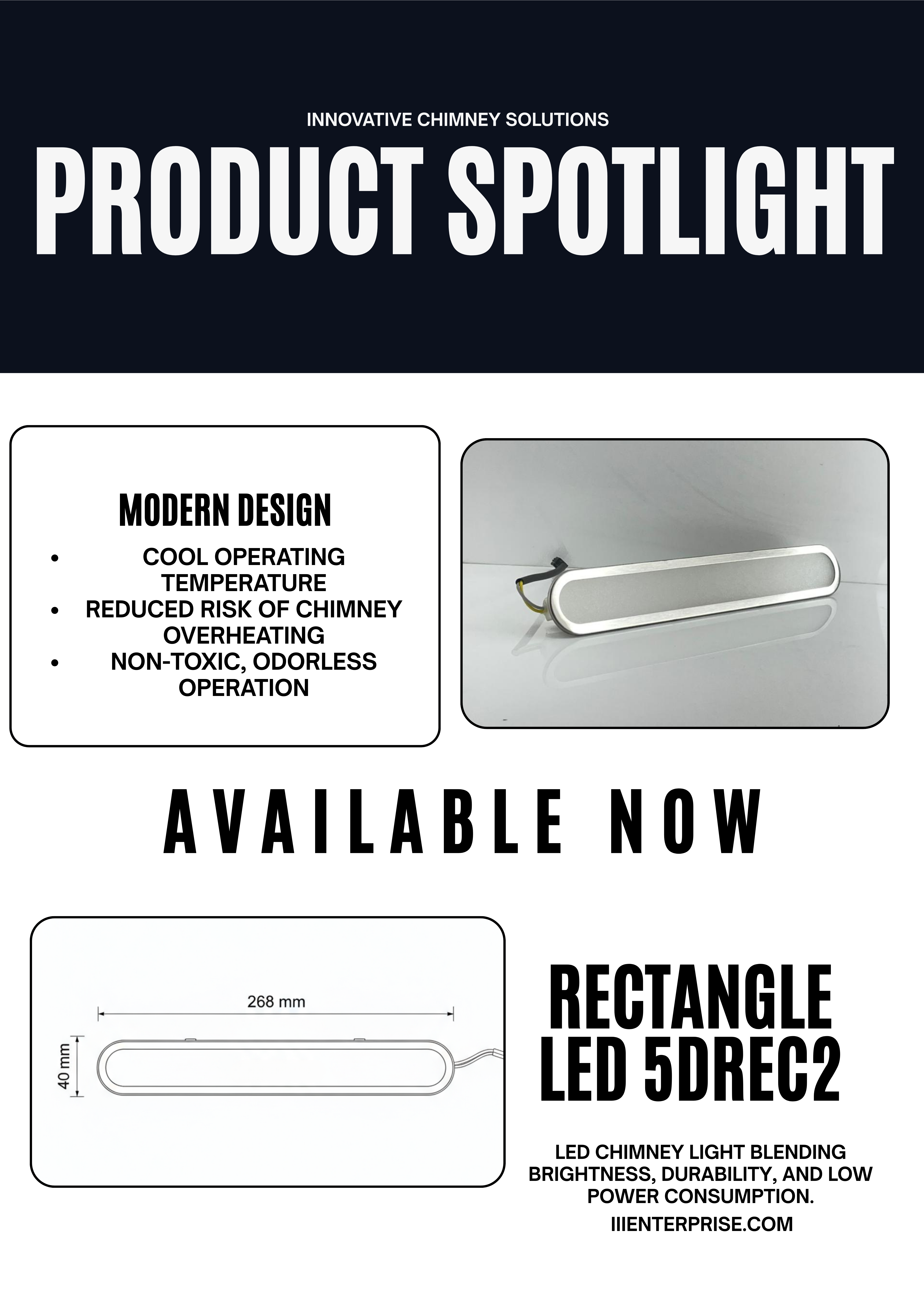 5DREC2 LED Range Hood Light for Kitchen Chimney - Energy Efficient LED Lighting Solution