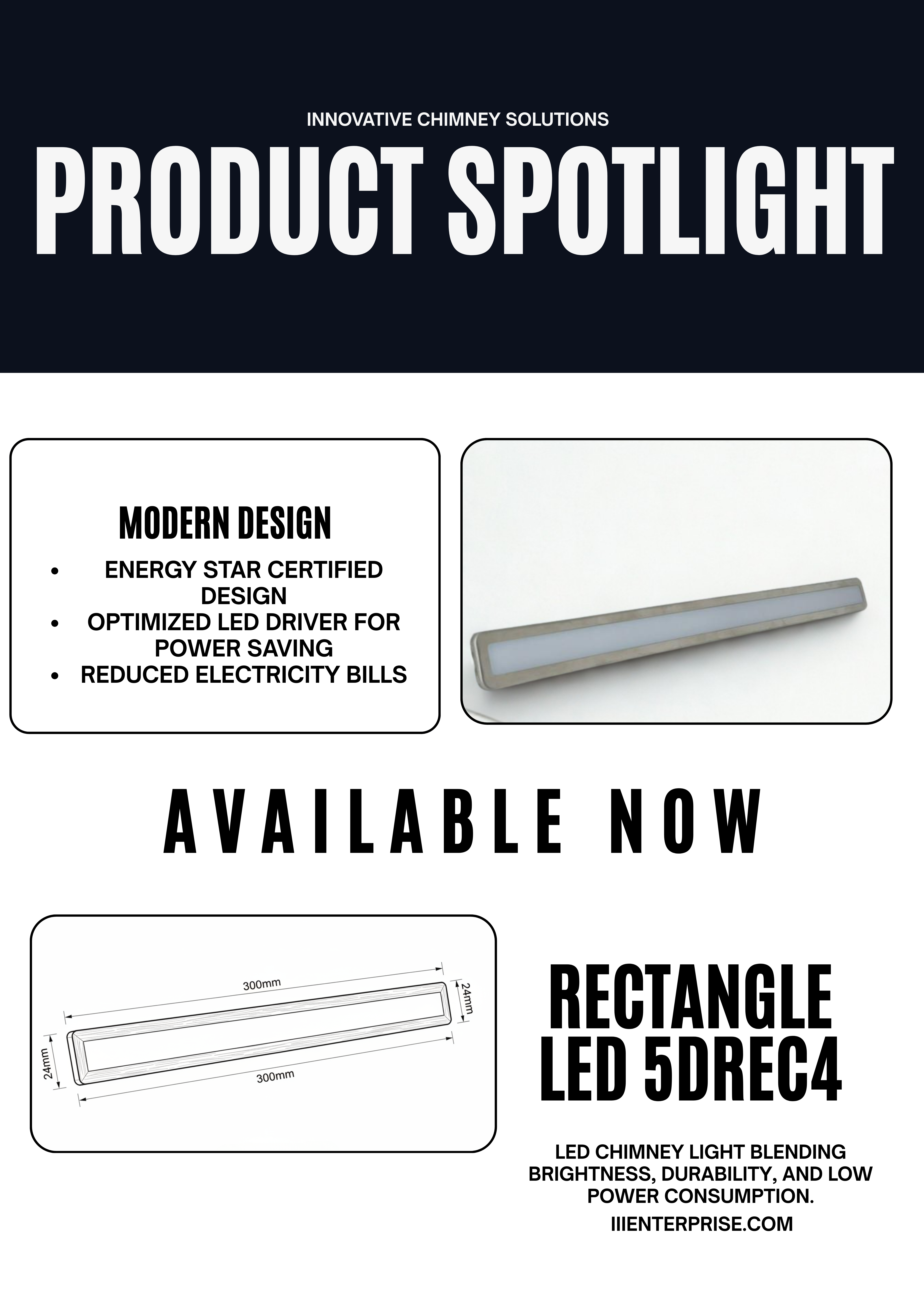 5DREC4 LED Kitchen Chimney Light