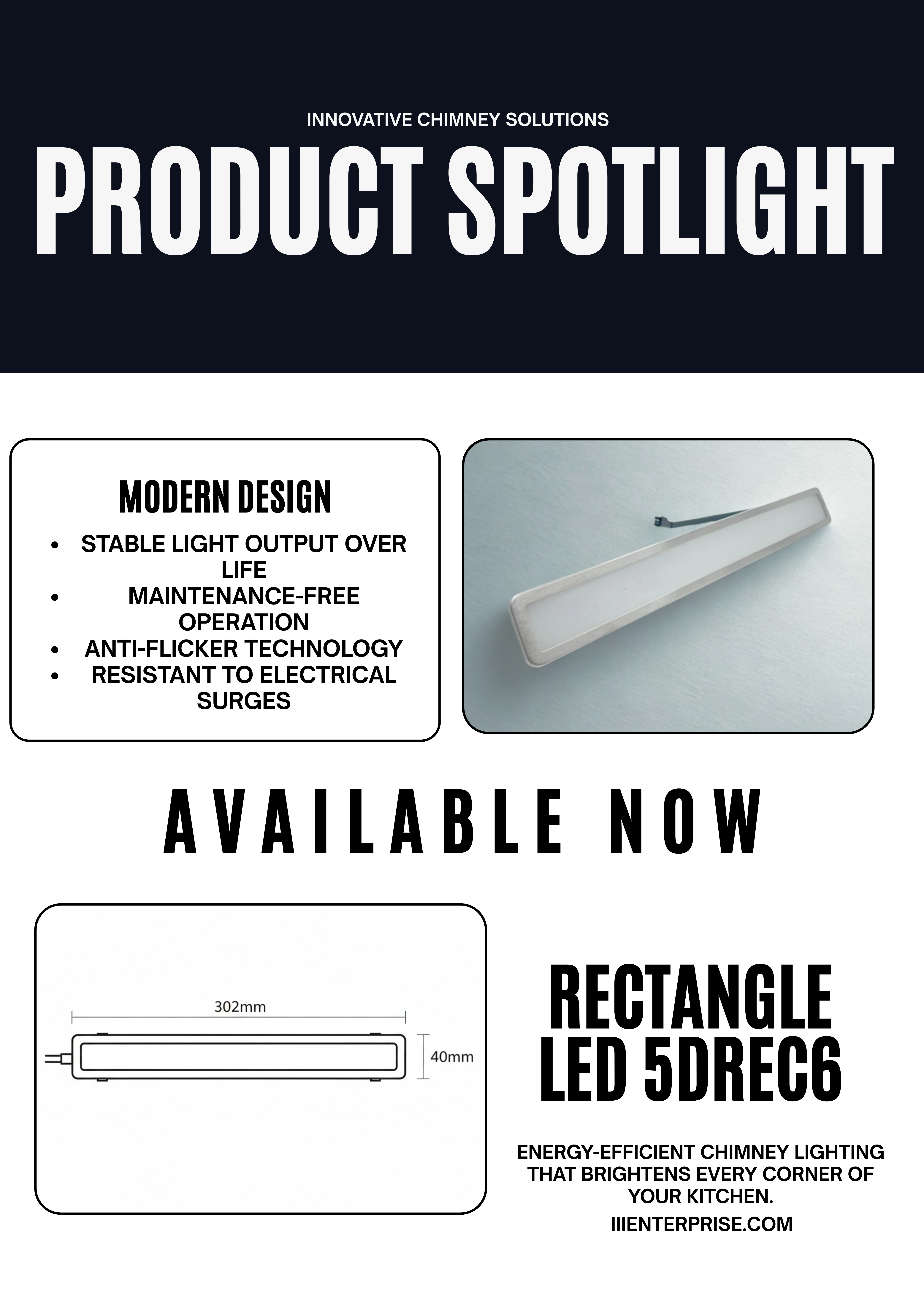 5DREC5 LED Kitchen Chimney Light