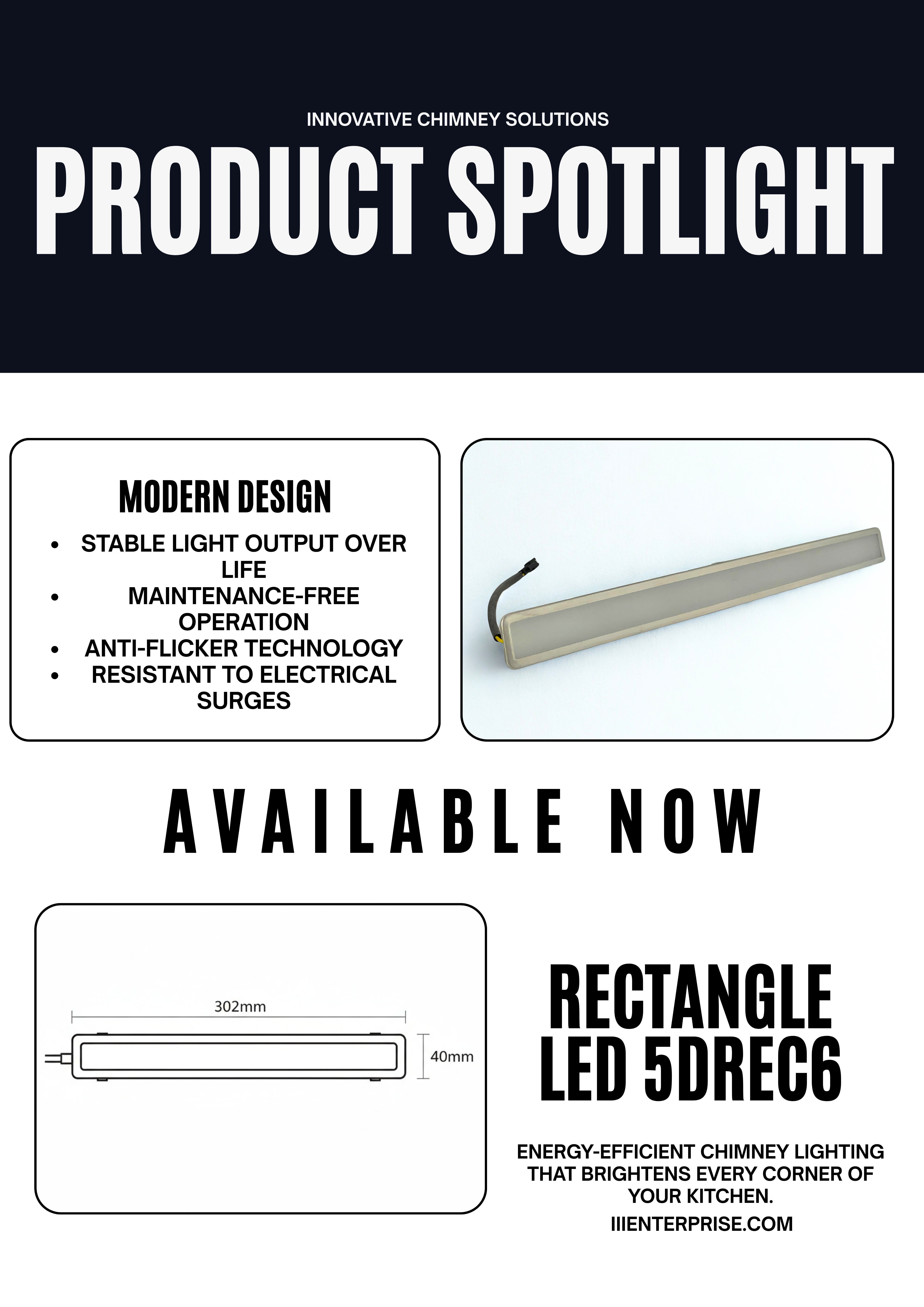 5DREC6 LED Kitchen Chimney Light