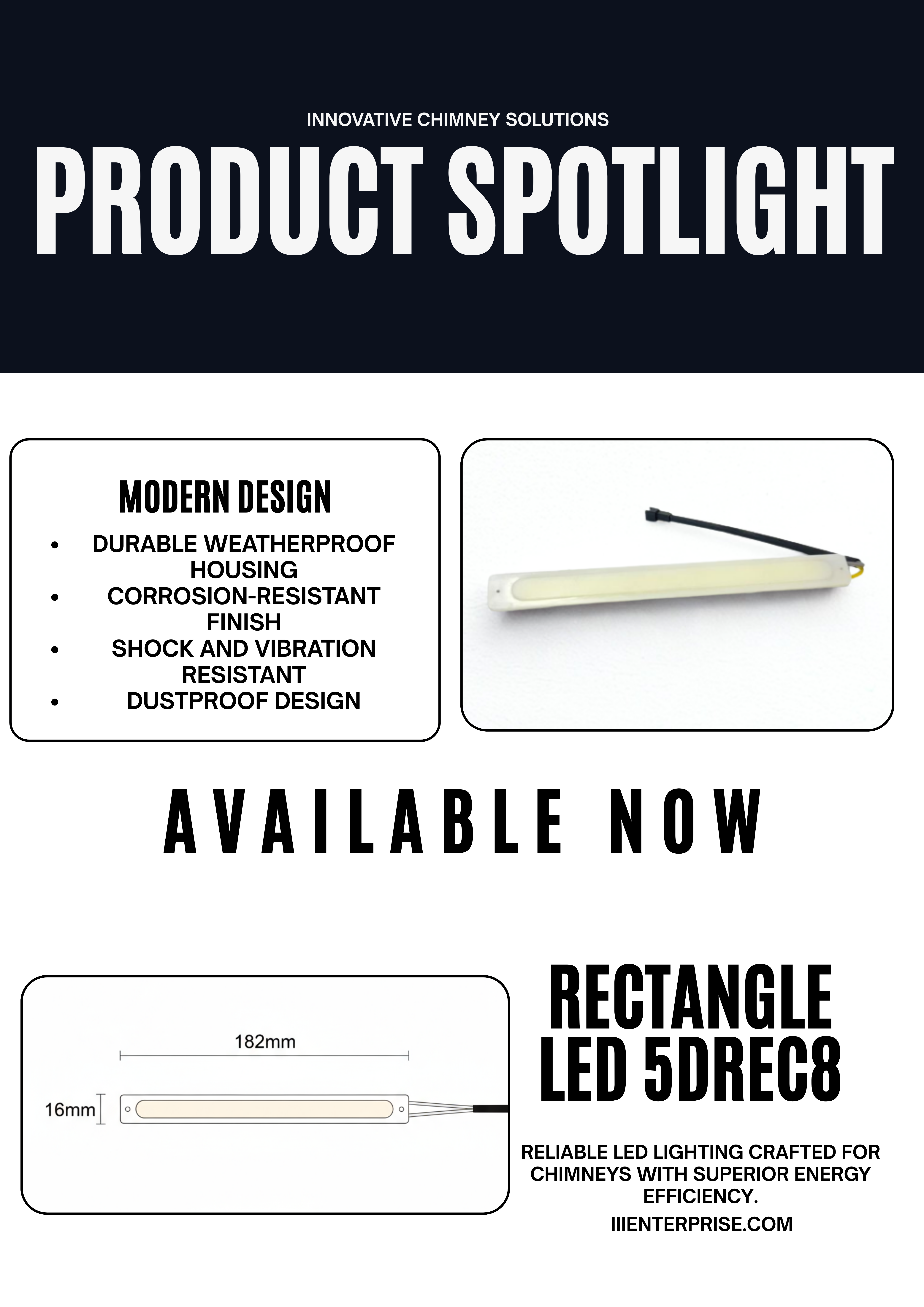 5DREC8 LED Kitchen Chimney Light