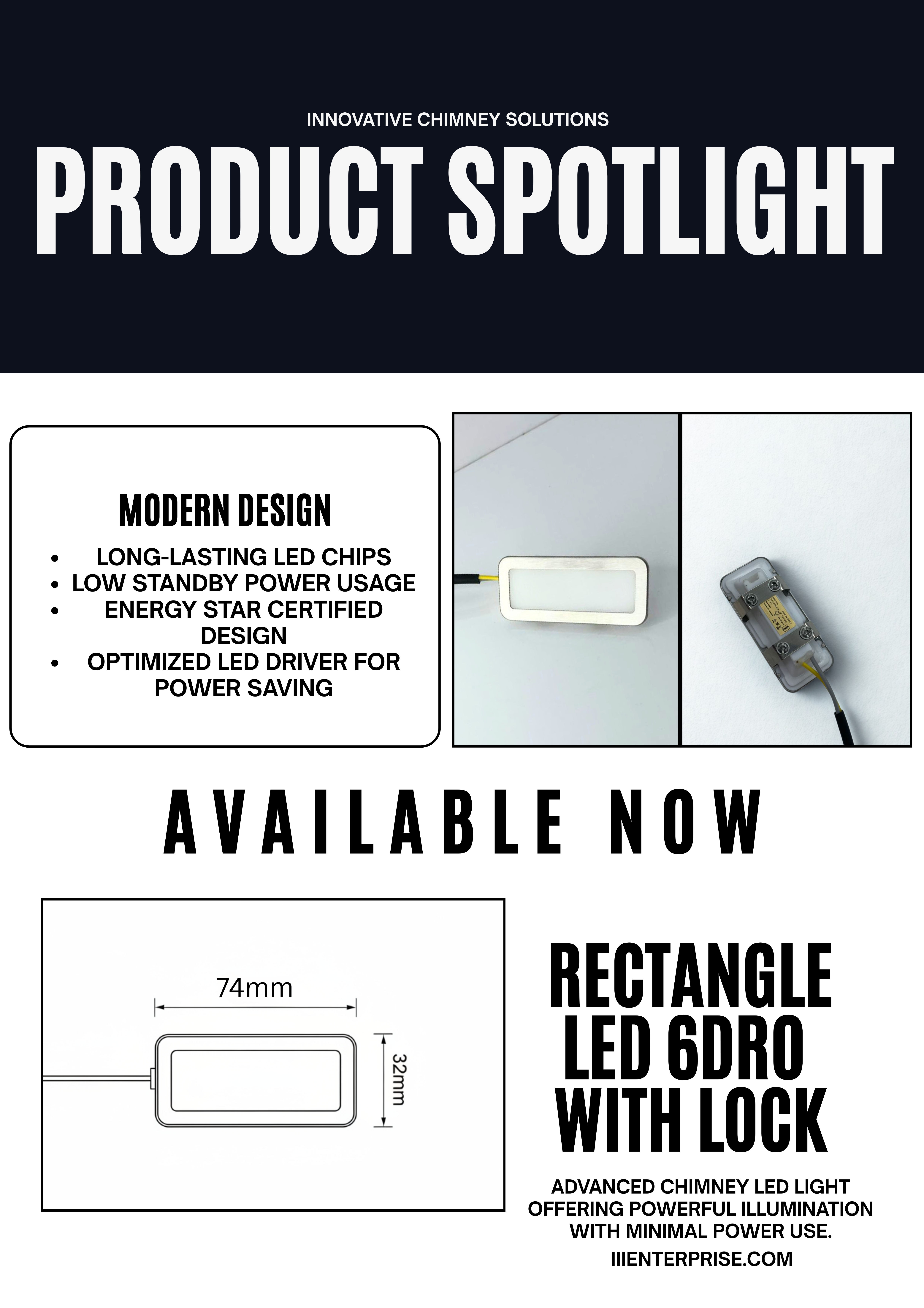 6DRO LED Kitchen Chimney Light