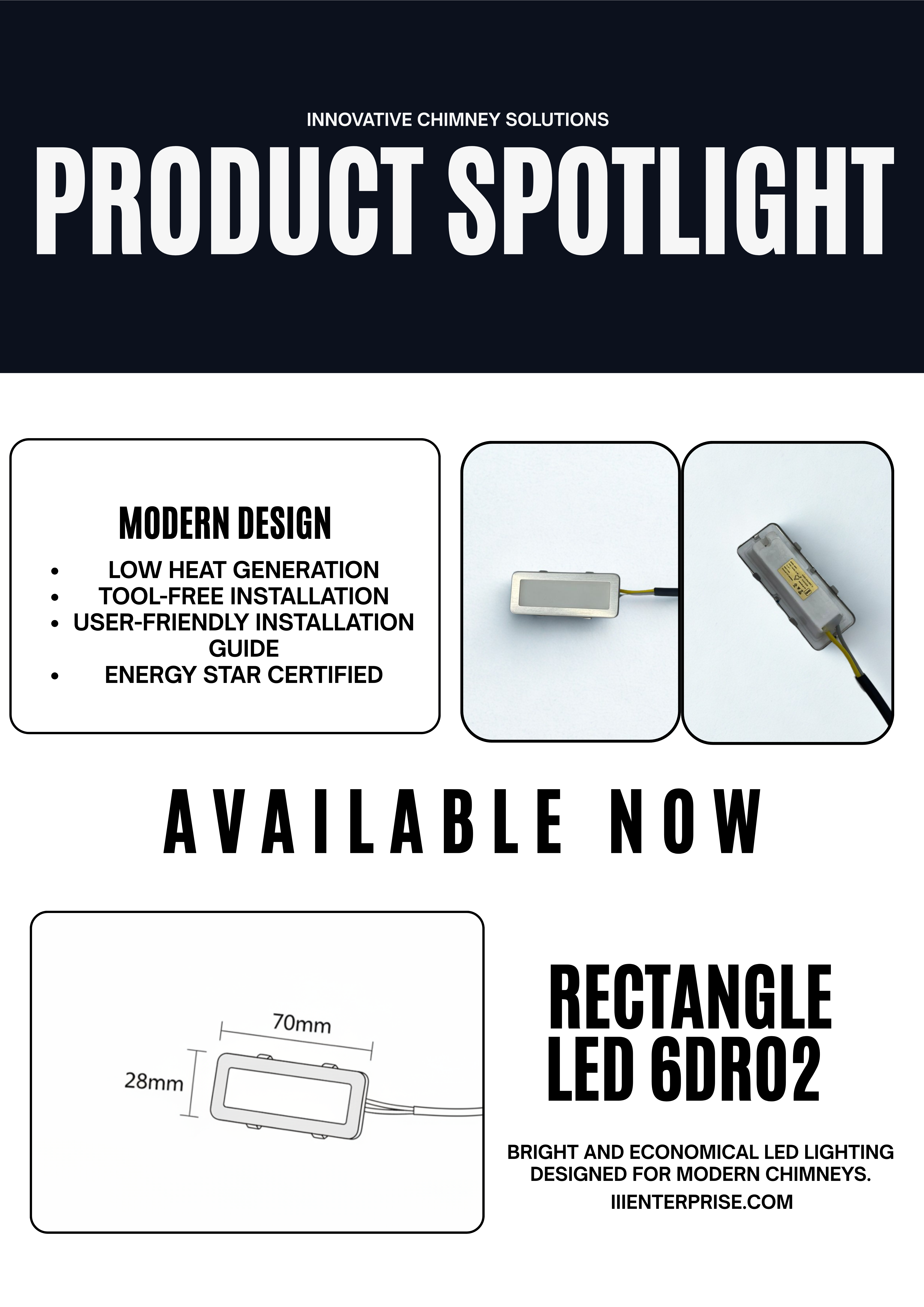 6DRO2 LED Kitchen Chimney Light